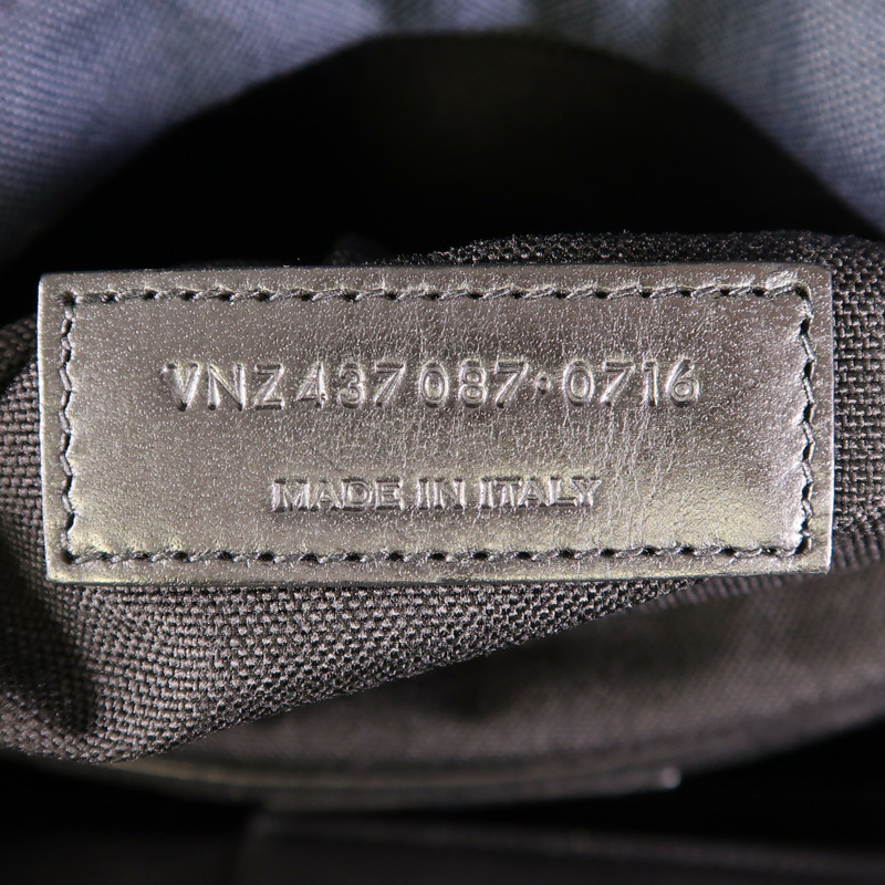SAINT LAURENT 帆布Backpack銀扣背包-6