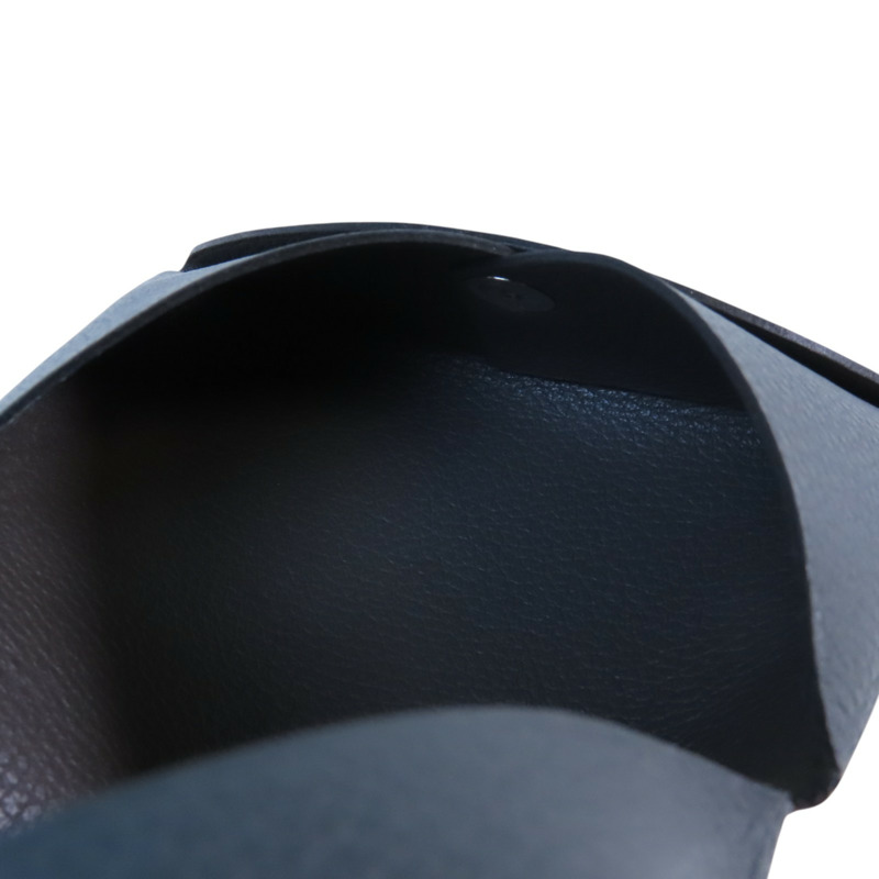 HERMES Evercolor皮革Calvi Card Case銀扣卡套-5