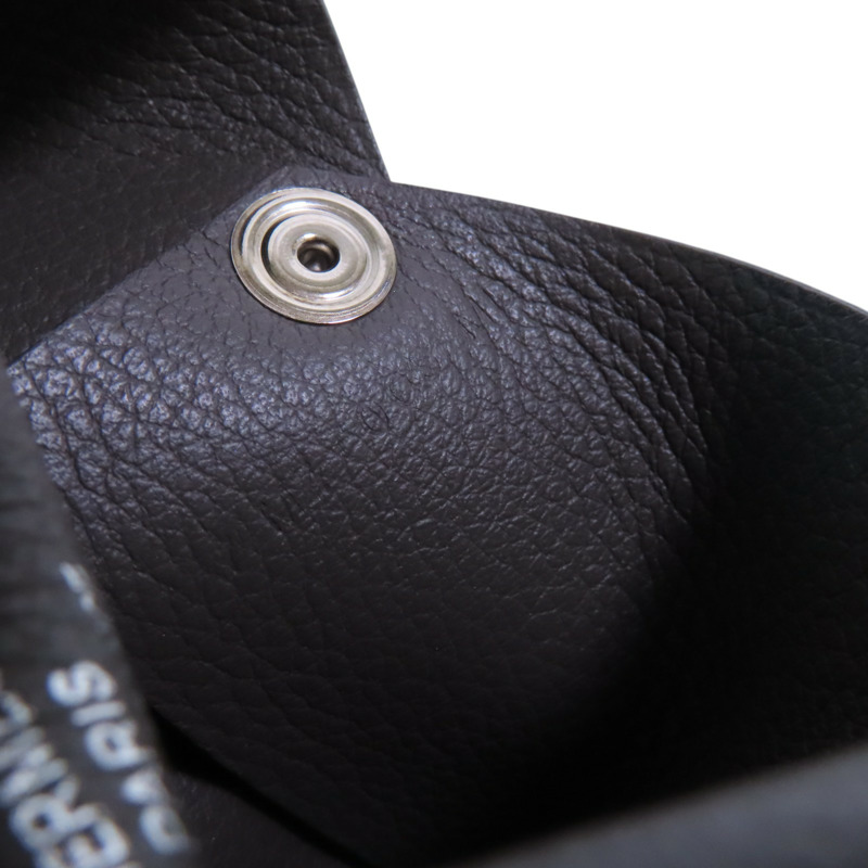 HERMES Evercolor皮革Calvi Card Case銀扣卡套-7