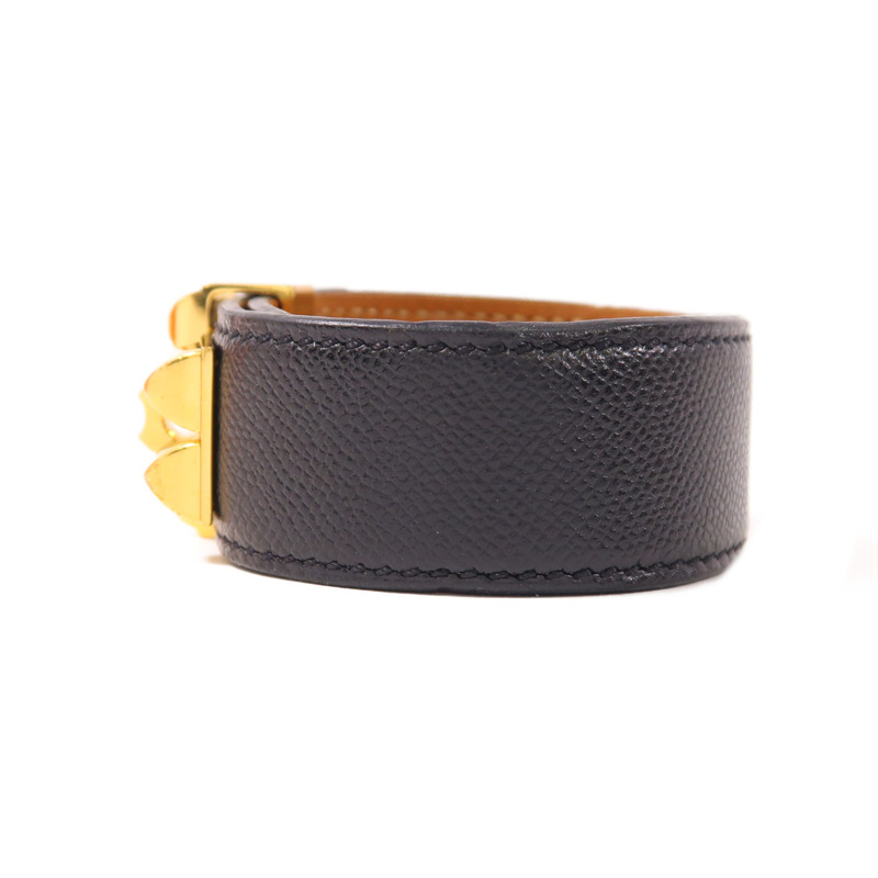HERMES Epsom皮革CDC 24金扣手鐲-1