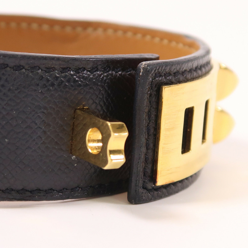 HERMES Epsom皮革CDC 24金扣手鐲-5