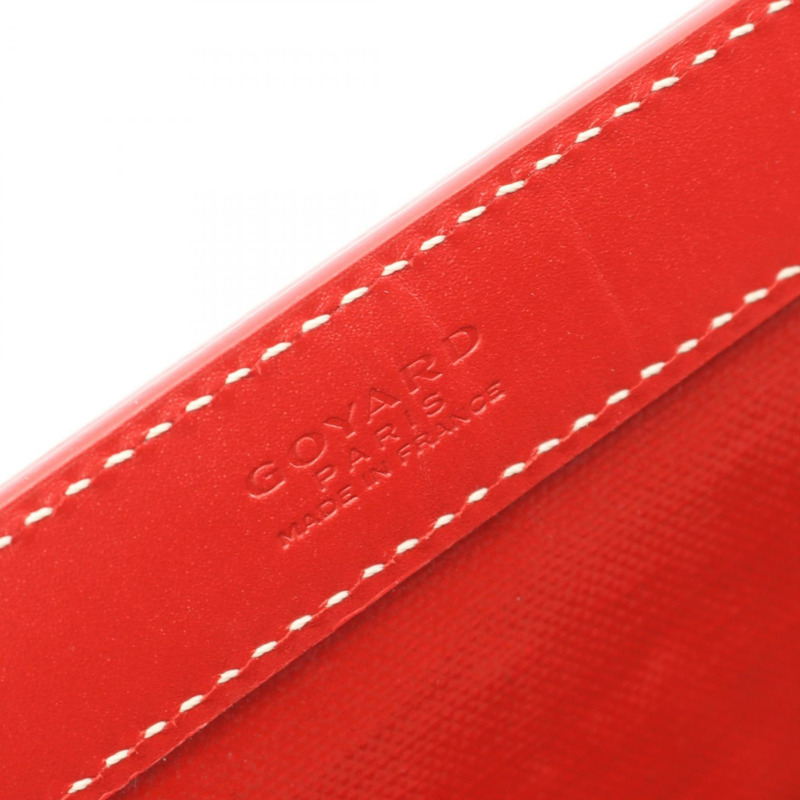 GOYARD Belle Chasse Beyond PM 手提包 PVC 塗層帆布皮革 紅色多色 二手 女士-3