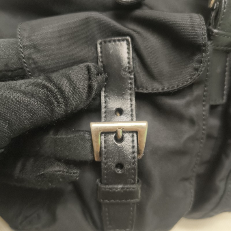 🔥年終狂降🔥【限時降價只到12/31（原16,800）】㊣✨PRADA✨普拉達 拼色 帆布 皮革 口袋 小型 後背包 /二手包/二手精品🌳二手樹屋🌳-7