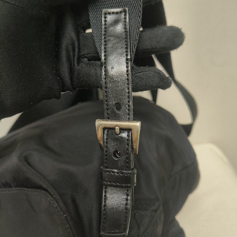 🔥年終狂降🔥【限時降價只到12/31（原16,800）】㊣✨PRADA✨普拉達 拼色 帆布 皮革 口袋 小型 後背包 /二手包/二手精品🌳二手樹屋🌳-24