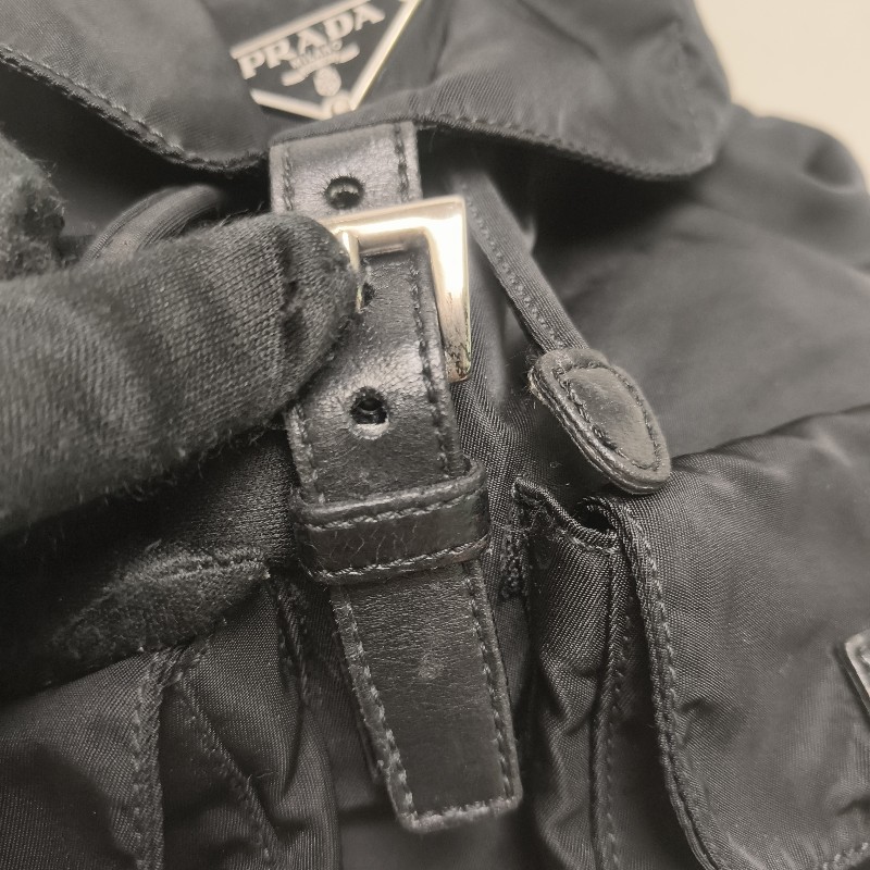 🔥年終狂降🔥【限時降價只到12/31（原16,800）】㊣✨PRADA✨普拉達 拼色 帆布 皮革 口袋 小型 後背包 /二手包/二手精品🌳二手樹屋🌳-38