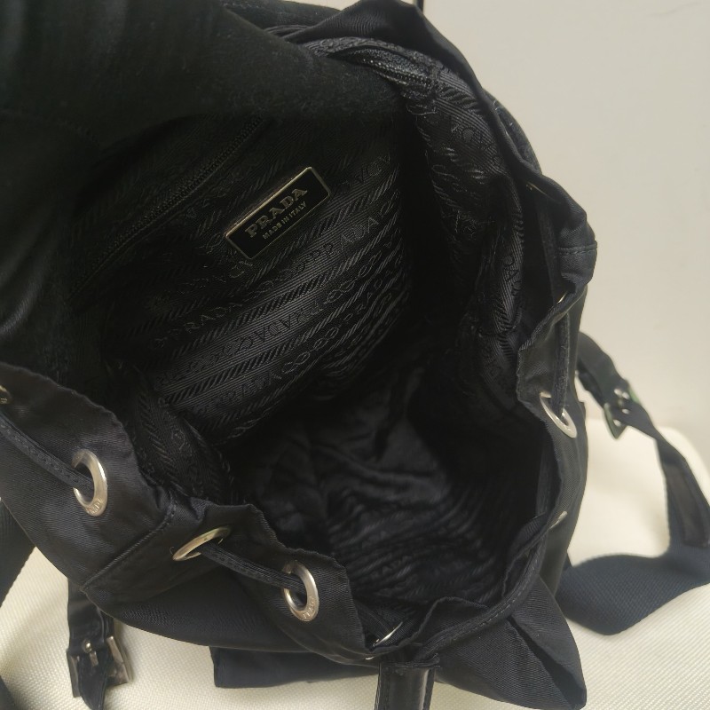 🔥年終狂降🔥【限時降價只到12/31（原16,800）】㊣✨PRADA✨普拉達 拼色 帆布 皮革 口袋 小型 後背包 /二手包/二手精品🌳二手樹屋🌳-46