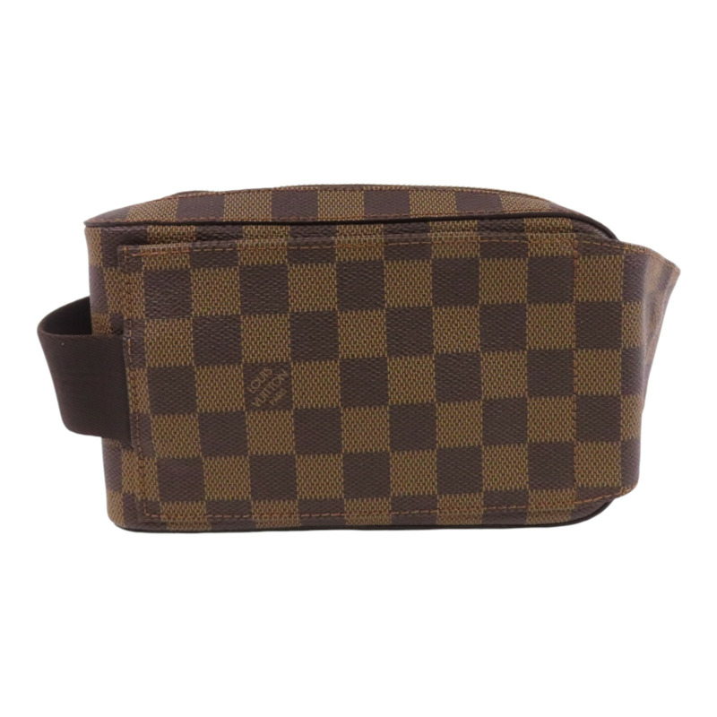LOUIS VUITTON Damier Ebene Geronimo金扣腰包肩背兩用袋-1