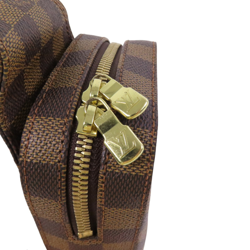 LOUIS VUITTON Damier Ebene Geronimo金扣腰包肩背兩用袋-8