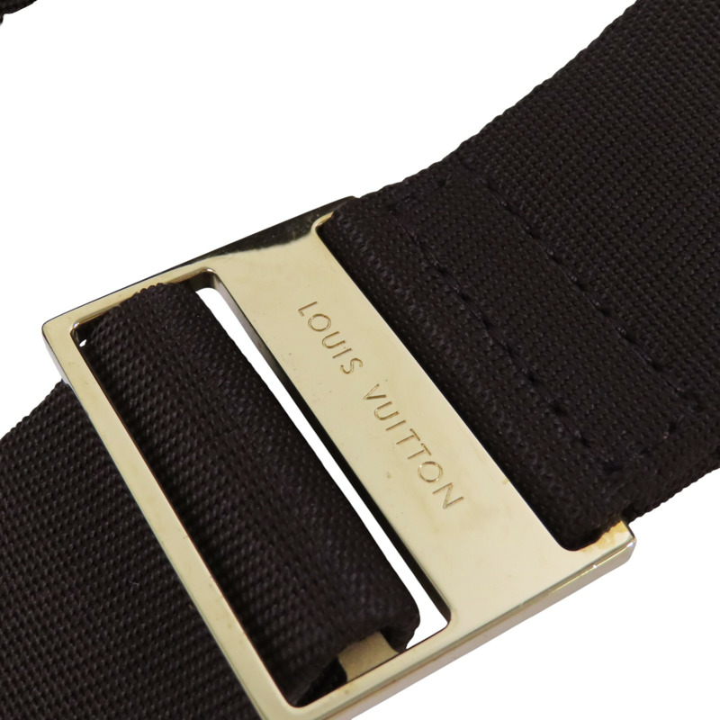 LOUIS VUITTON Damier Ebene Geronimo金扣腰包肩背兩用袋-9