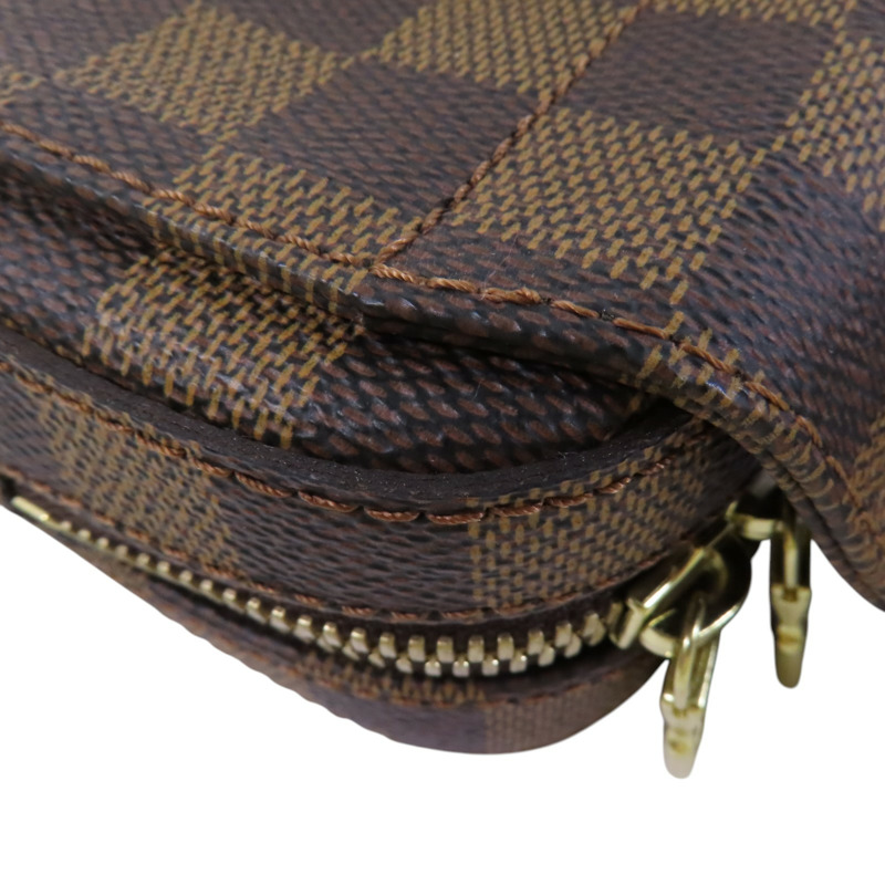 LOUIS VUITTON Damier Ebene Geronimo金扣腰包肩背兩用袋-12