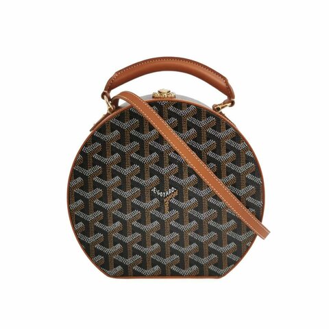 Goyard Alto 牛皮 老花 行李箱扣 單肩包