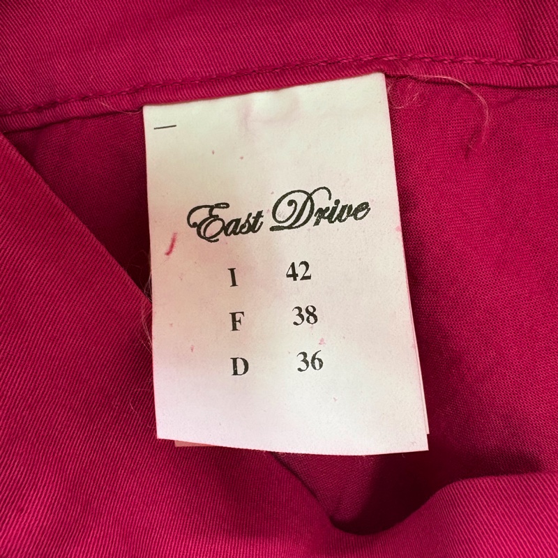 19)East Drive義大利精品桃紅色五分褲 38號 全新含吊牌原價6900-4