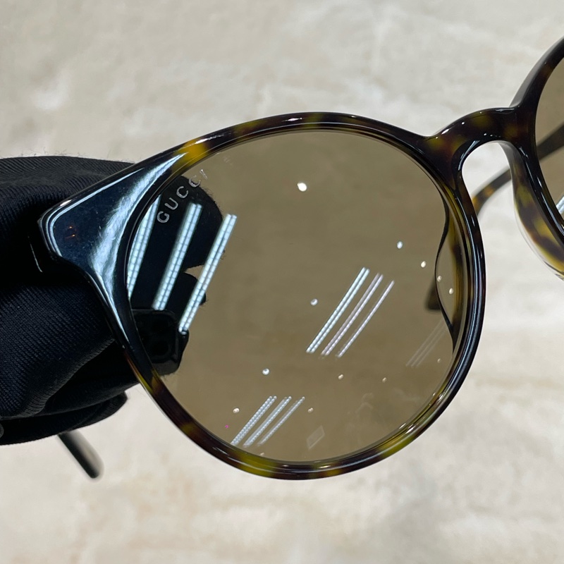 GUCCI 淺咖啡色太陽眼鏡 I624-21