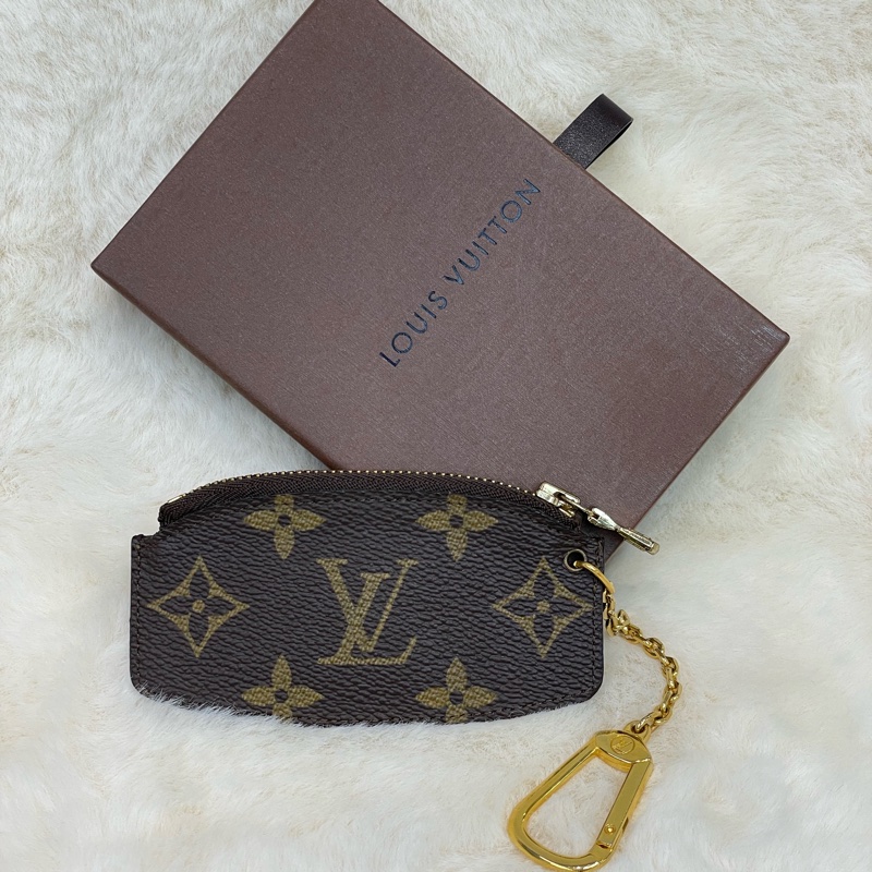 LV 老花金扣零錢 鑰匙包 I606-0