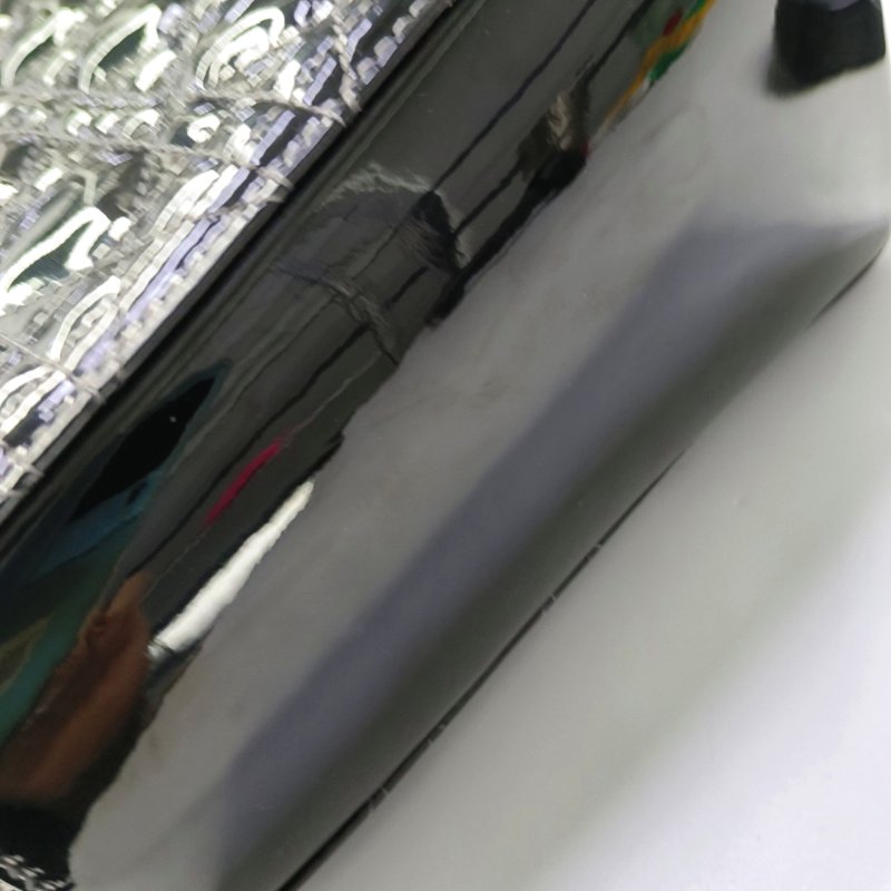 DIOR Lady Dior 中號 黑色 漆皮 藤格紋 絎縫 戴妃五格 單肩包 斜挎包 手提包 可拆卸肩帶-11