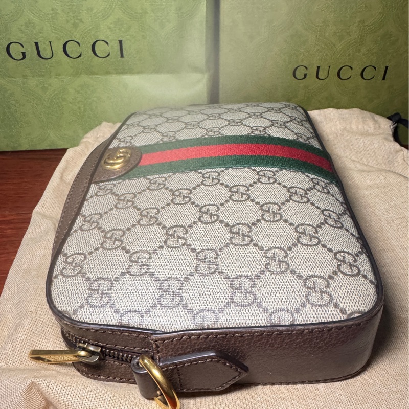 Gucci經典 斜背包郵差包-3