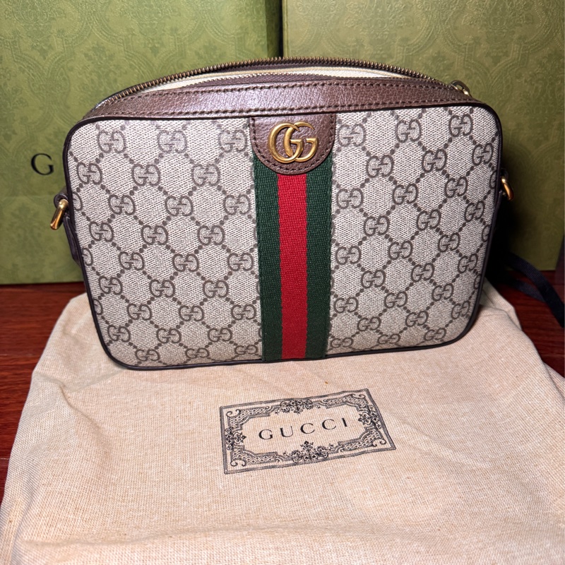 Gucci經典 斜背包郵差包-7