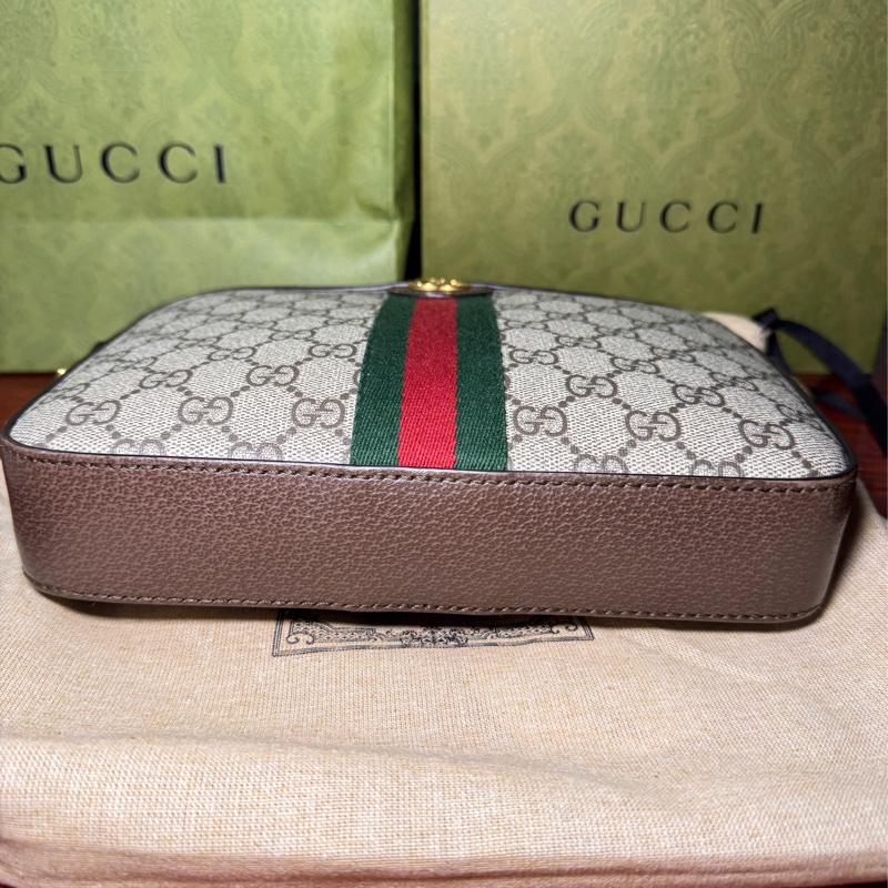 Gucci經典 斜背包郵差包-9