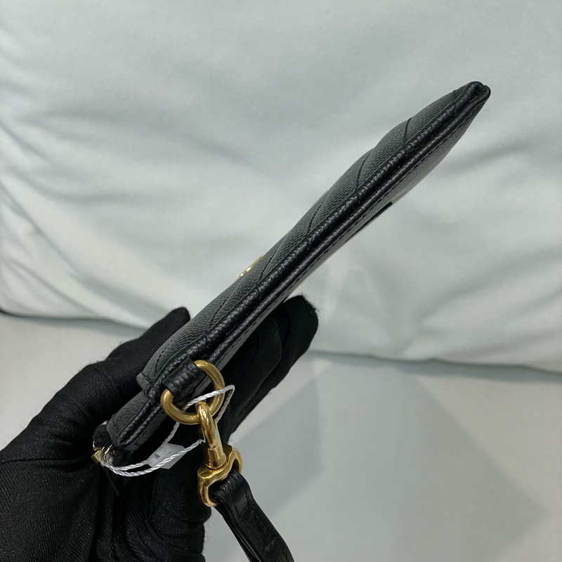 YSL 黑金色V紋手拎包 XB624-6