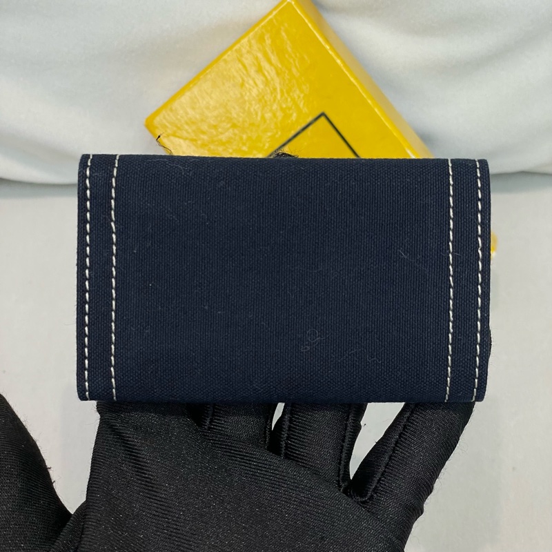 FENDI 深藍色布面鑰匙包 I250-2