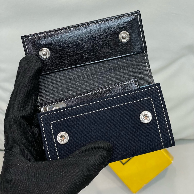 FENDI 深藍色布面鑰匙包 I250-7