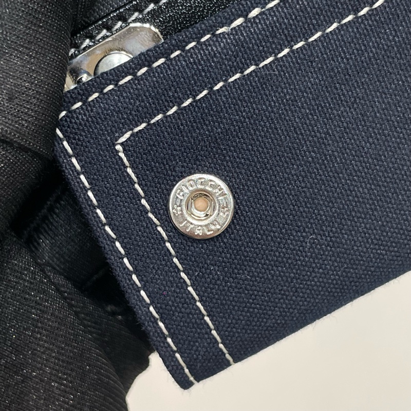 FENDI 深藍色布面鑰匙包 I250-22