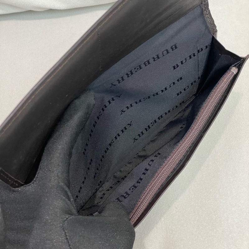 BURBERRY 米色格子長夾 XA159-14