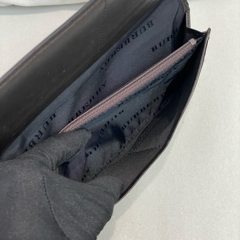 BURBERRY 米色格子長夾 XA159-15