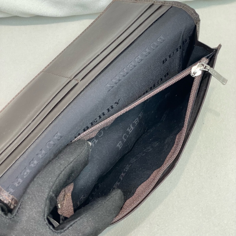 BURBERRY 米色格子長夾 XA159-16