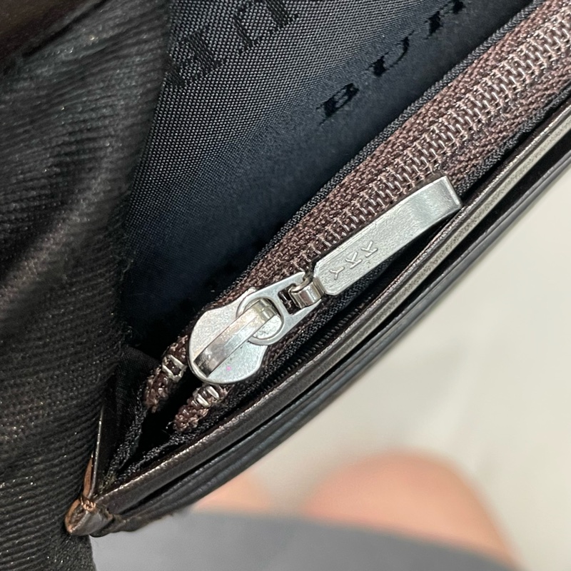 BURBERRY 米色格子長夾 XA159-17