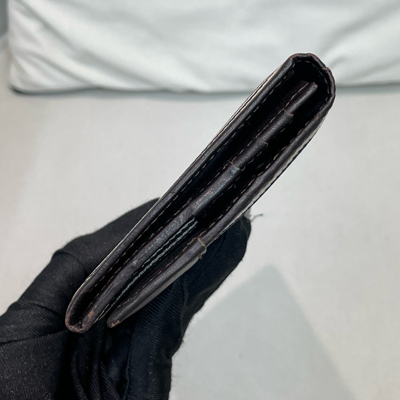 BURBERRY 米色格子長夾 XA159-19