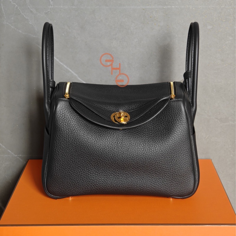 Hermes 愛馬仕Lindy 26 / 黑金 / TC / K(全新)-2