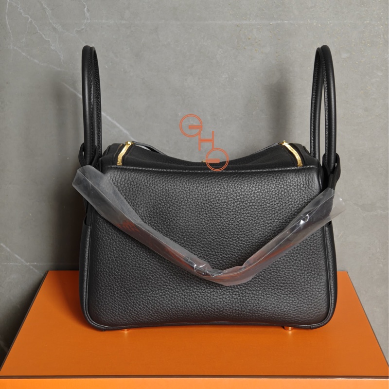 Hermes 愛馬仕Lindy 26 / 黑金 / TC / K(全新)-4