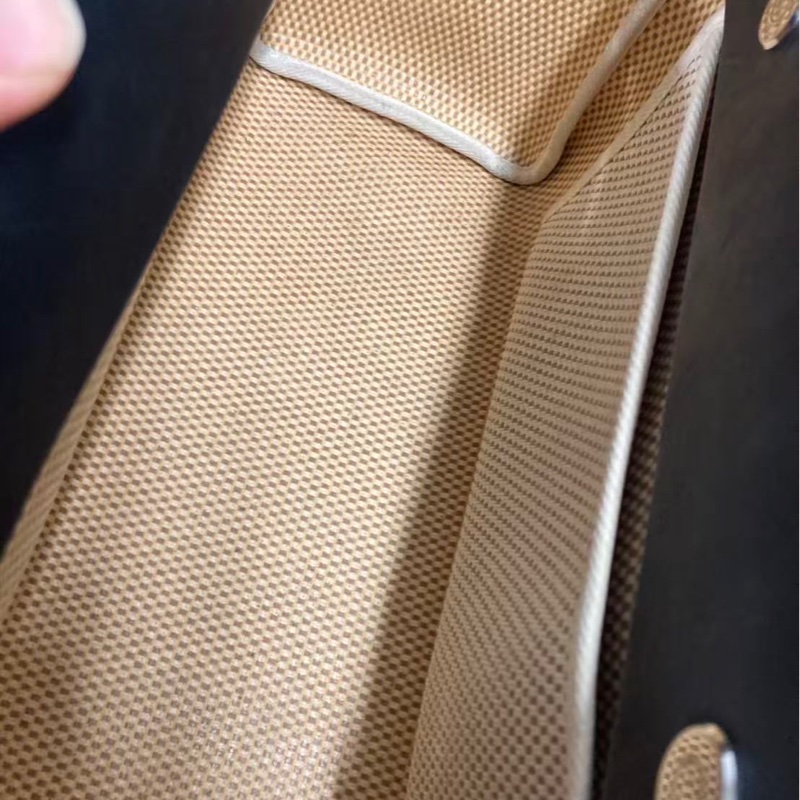 「JL精品代購」愛馬仕帆布拼皮herbag橫版小號-12