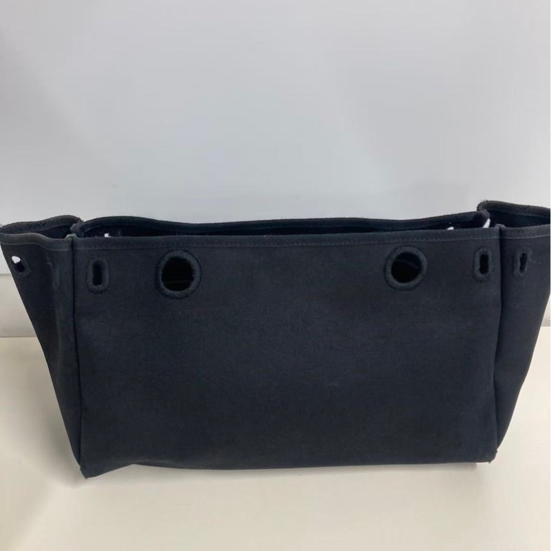 「JL精品代購」愛馬仕帆布拼皮herbag橫版小號-14