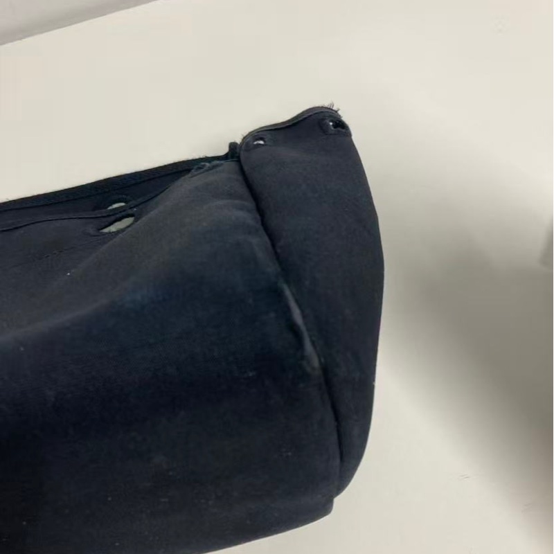 「JL精品代購」愛馬仕帆布拼皮herbag橫版小號-16