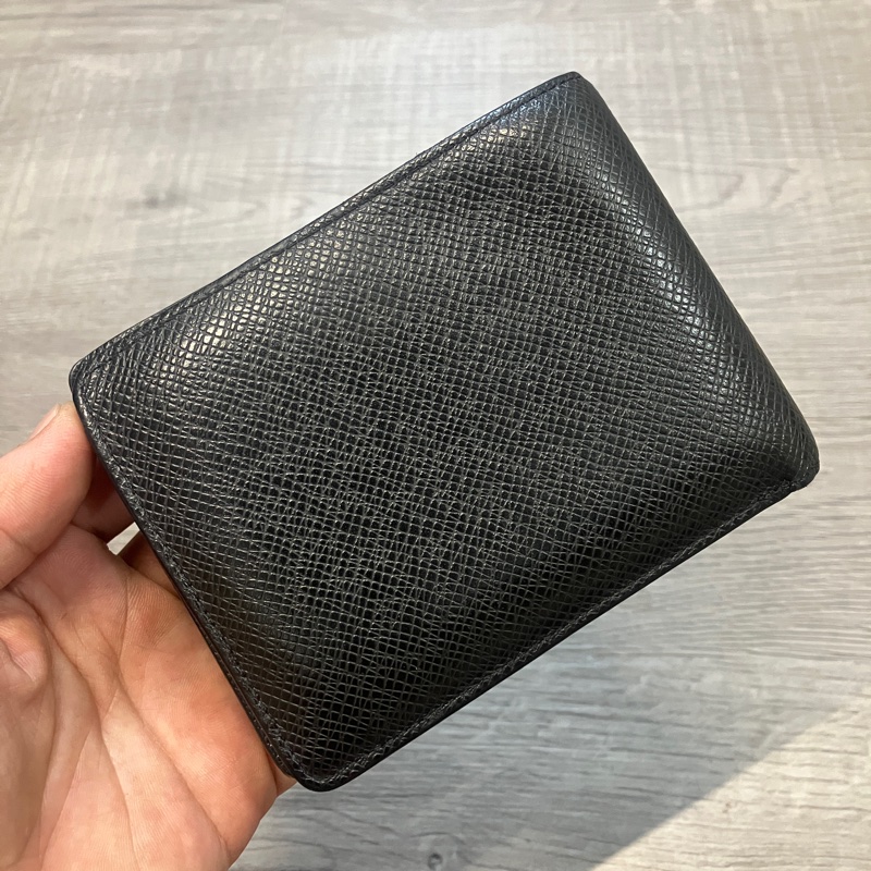 (售出）LOUIS VUITTON LV 路易威登 M30295 Multiple 錢包 皮夾 短夾 皮革 Taïga牛皮 金屬 LOGO 芯片款-1