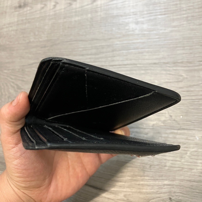 (售出）LOUIS VUITTON LV 路易威登 M30295 Multiple 錢包 皮夾 短夾 皮革 Taïga牛皮 金屬 LOGO 芯片款-9