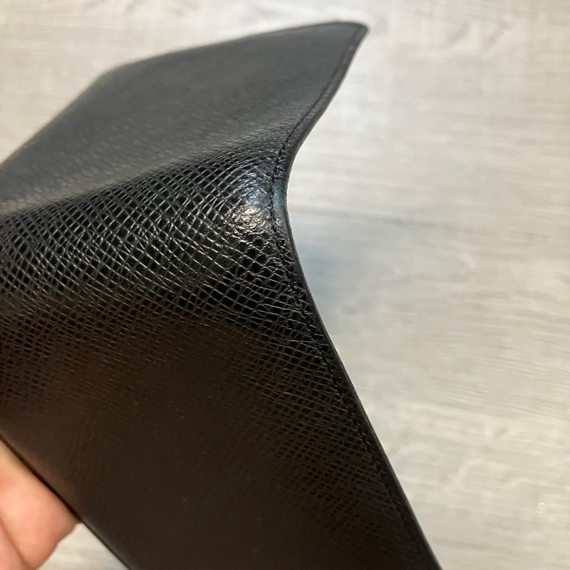 (售出）LOUIS VUITTON LV 路易威登 M30295 Multiple 錢包 皮夾 短夾 皮革 Taïga牛皮 金屬 LOGO 芯片款-13