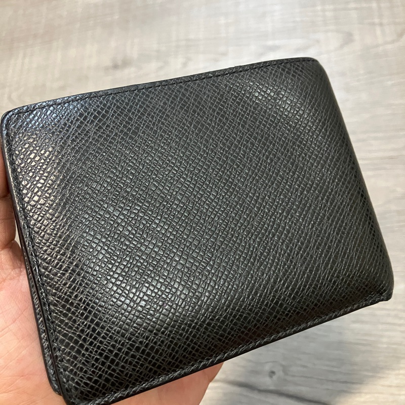(售出）LOUIS VUITTON LV 路易威登 M30295 Multiple 錢包 皮夾 短夾 皮革 Taïga牛皮 金屬 LOGO 芯片款-22