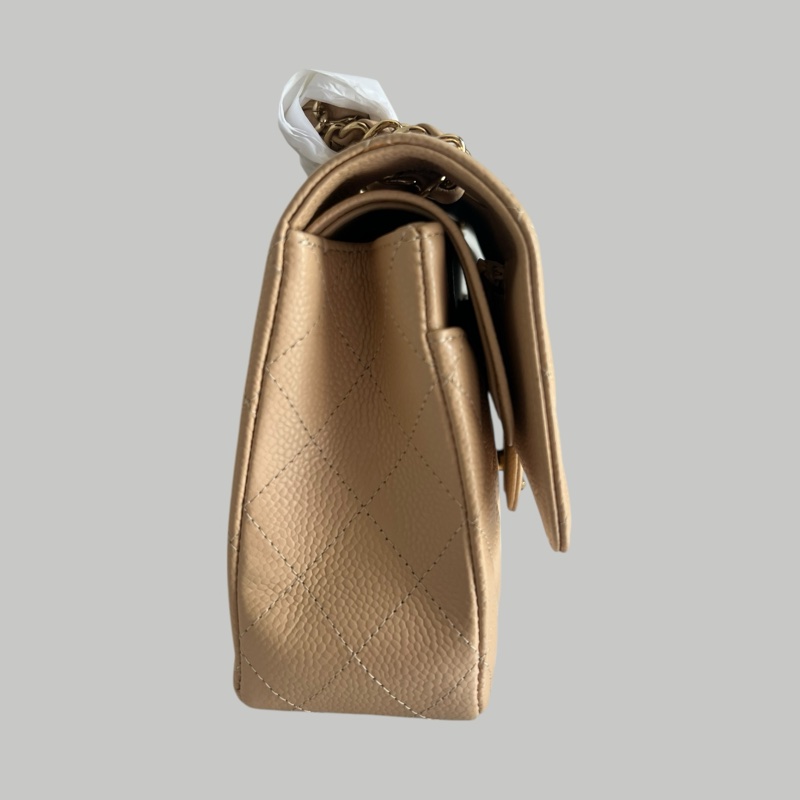 Chanel Caviar CF25荔枝皮奶茶金扣-4