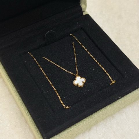 VCA Van Cleef&Arpels 梵克雅寶 Sweet Alhambra18k白貝母 項鍊