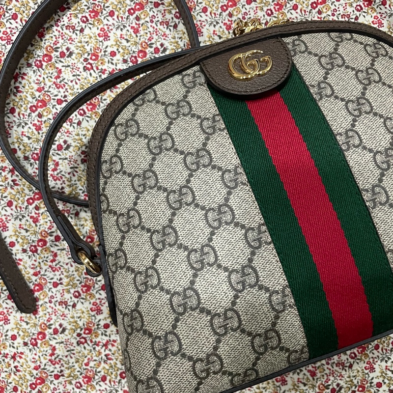 Gucci經典老花貝殼包-1