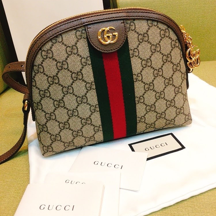 Gucci經典老花貝殼包-8