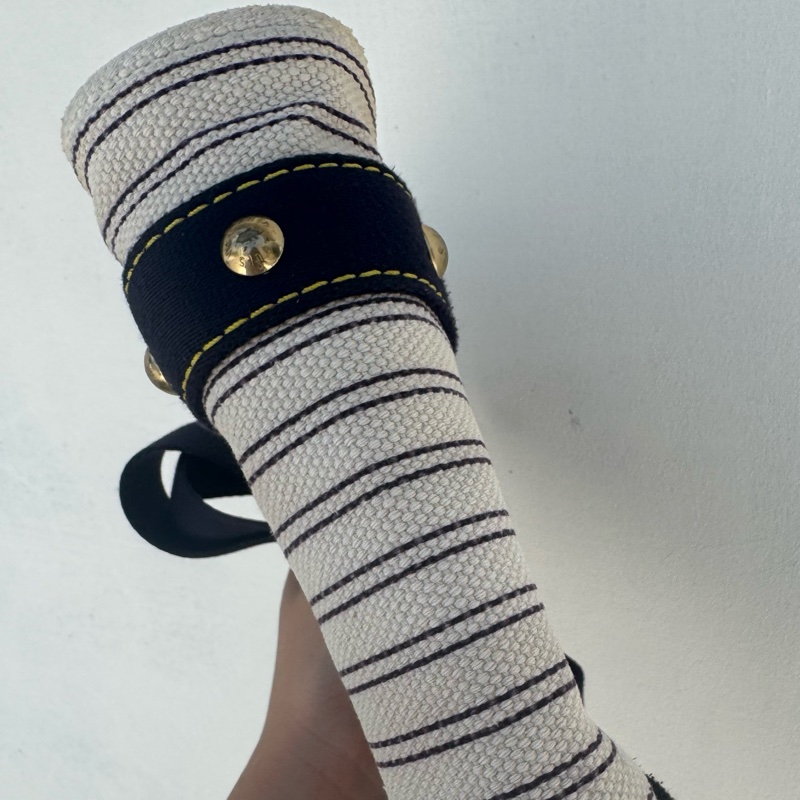 Louis Vuitton LV小金牌條紋帆布手提包-13