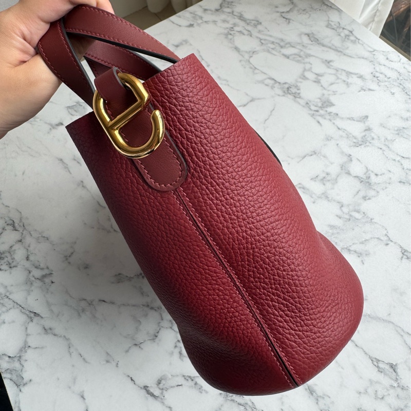 Hermes酒紅豬鼻菜籃子18-3