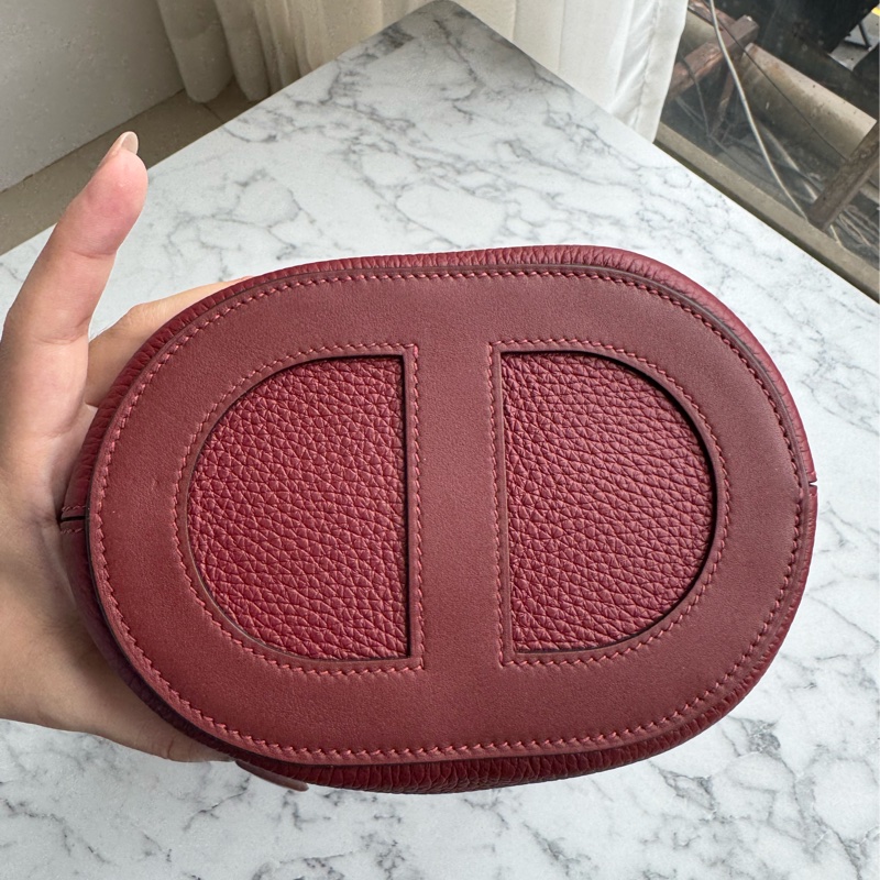 Hermes酒紅豬鼻菜籃子18-4