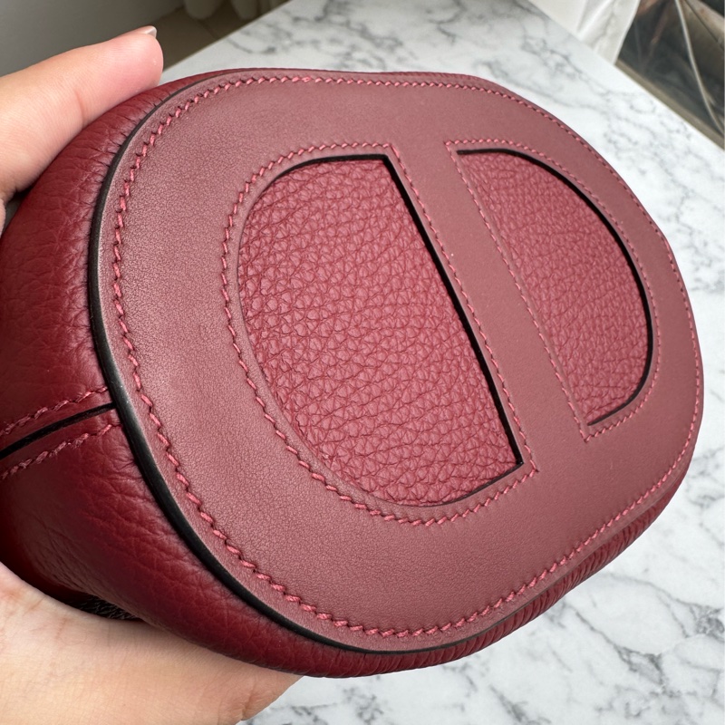 Hermes酒紅豬鼻菜籃子18-5