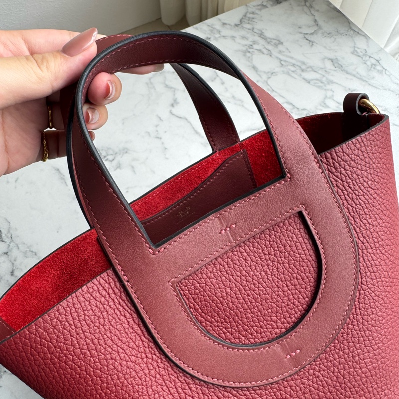 Hermes酒紅豬鼻菜籃子18-10