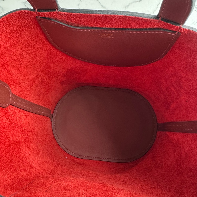 Hermes酒紅豬鼻菜籃子18-11